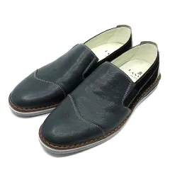 ランバンオンブルー LANVIN en Bleu バイカラースリッポン カジュアルシューズ 2024SS ネイビー 紺 26cm 86520