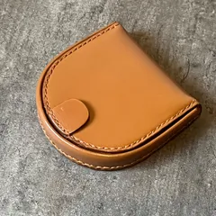 小銭入れ　ブライドルレザー　コードバン　馬蹄型小銭入れ