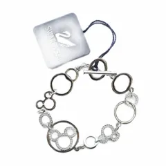 スワロフスキー SWAROVSKI ブレスレット タグ付き クリスタル Disney ディズニー ミッキー アクセサリー ラインストーン シルバー色 ■GY11 /MQ