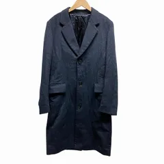 ピーエスポールスミス PS Paul Smith カシミヤ100% コート アウター 長袖 ロング 紺 ネイビー M