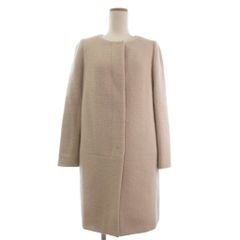 ヌキテパ NE QUITTEZ PAS! 中綿キルティングコート ノーカラー 紫