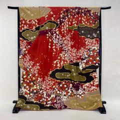 振袖 十日町友禅 青柳製 金駒 金彩 身丈164cm 撥水加工済 HKT248 