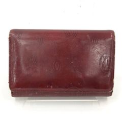 Cartier　カルティエ　財布　ハッピーバースデー　赤茶　ブラウン