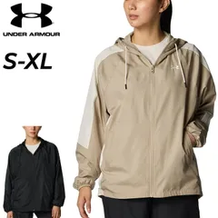 アンダーアーマー ウィンドブレーカー 長袖 ジャケット レディース UNDERARMOUR UAメッシュライナー ウーブンフーディー｜ウィンドジャケット 裏メッシュ アウター ルーズ  トレーニングウェア ウインドブレイカー はっ水  /6007719