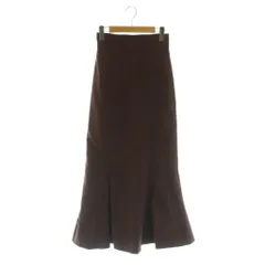 スナイデル SNIDEL ハイウエストヘムフレアスカート マーメイド ロング ストレッチ 0 ワイン /MY ■OS