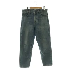 アングリッド UNGRID ハイウエストスリムテーパードデニム パンツ ジーンズ ジッパーフライ コットン 26 紺 /NR ■OS