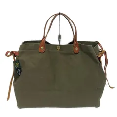 IL BISONTE(イルビゾンテ) トートバッグ - ダークグリーン×ブラウン レザー