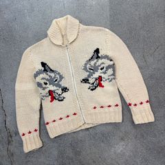 ウルフ カウチンセーター 50s 60s - メルカリ