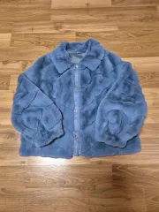 レディース フェイク ファー ジャケット 兼 ハーフコート