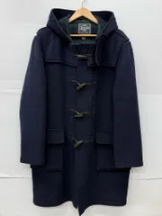 80～90s GLOVERALL Duffle Coat made in ENGLAND サイズ42 ネイビー ブラックウォッチ グローバーオール ダッフルコート 英国製 オールド ヴィンテージ 【X0614-001】□217
