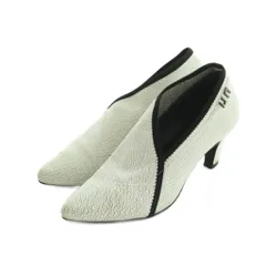 ユナイテッドヌード UNITED NUDE Fold Lite Mid パンプス クラック加工 37 23.5-24.0cm 白 ホワイト /MI ■OS