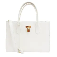 サマンサタバサプチチョイス Samantha Thavasa Petit Choice ハンドバッグ ショルダー 2WAY レザー 白 ホワイト /AE