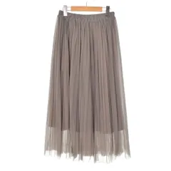 ロッソ ROSSO アーバンリサーチ 23AW リバーシブル チュールスカート ロング F グレー ■FY