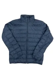 ▪︎ユニクロ ウルトラライトダウンジャケット メンズ Mサイズ ネイビー 紺色 軽量 防寒 撥水 収納袋なし