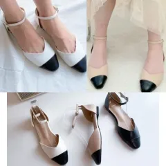 メリージェーン バイカラー フラットシューズ 靴 サンダル 230 235 結婚式 ゲスト デート