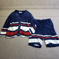 Joel Robuchon gelato pique ルームウェア セットアップ ボーダーデザイン ネイビー系 L　u7165s