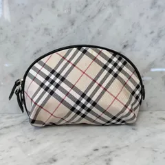 BURBERRY バーバリー ポーチ ノバチェック 三日月 ナイロン ジップ 小物入れ
