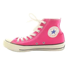 コンバース CONVERSE オールスター ALL STAR ハイカットスニーカー US6.5 25㎝ ピンク 白 ホワイト /SS ■OS