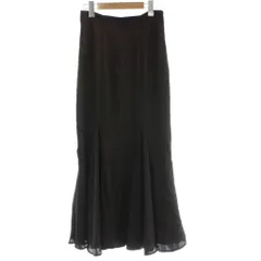 スナイデル SNIDEL ハイウエストヘムボリュームスカート マーメイドスカート 1 茶 ブラウン /AB ■SH