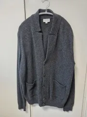ラコステ チャコール グレー カーディガン ニット