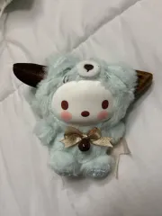 ポチャッコ ふわふわ ぬいぐるみ & ミラー キーホルダー セット