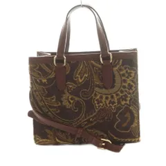 サマンサタバサプチチョイス Samantha Thavasa Petit Choice 2wayジャガードスタイルバッグ ハンド ショルダー 茶 ブラウン /SS ■OS