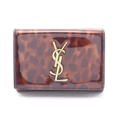SAINT LAURENT PARIS サンローランパリ YSLロゴ コンパクトウォレット 三つ折り財布