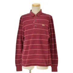 【LACOSTE】CHEMISE 70s フランス製 ボーダー 鹿の子長袖シャツ