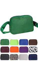 ミズカラット ウエストポーチ レディース 小さめ ナイロン バッグ 斜めがけ 肩掛け 撥水 小型 ランニング 仕事用 ゴルフ (グリーン)