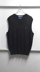 Polo by Ralph Lauren “Merino Wool” Vネック ニットベスト XL