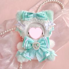 おすわりぬい服 ミントねこちゃん 11㎝〜15㎝ ちびぐるみ にじぬい