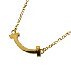 【5jpb0657】ティファニー ネックレス Tスマイル ミニ K18YG イエローゴールド【中古】レディース