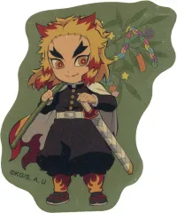 【中古】シール・ステッカー 煉獄杏寿郎(2020/七夕) 全みにきゃらイラストメタリックステッカー 「劇場版 鬼滅の刃 無限列車編 上映四周年記念 炎柱・煉獄杏寿郎カフェ×ufotable Cafe×マチ★アソビCAFE×ufotable DINING×ufo