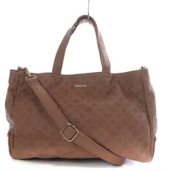 ラシット RUSSET Daily トートバッグ ショルダーバッグ 2way 斜め掛け モノグラム スクエア フェイクレザー ピンク /YO20