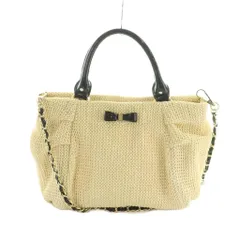 アンテプリマ ANTEPRIMA ミスト MISTO 2WAY ハンドバッグ ショルダーバッグ リボン チェーンストラップ ライトベージュ /MI ■OS