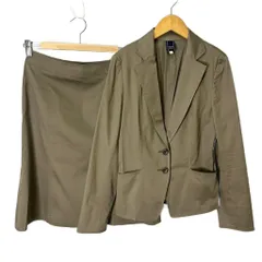 キース KEITH ジャケット スカート スーツ セットアップ 38 カーキ■FY