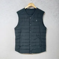 B1-10/BEANPOLEGOLF（ビンポールゴルフ） ブラック グースダウン 軽量ダウンベスト メンズ100