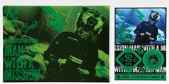 MAN WITH A MISSION 맨위즈 어미션 맨위즈 MWAM 15th ANNIVERSARY 2026 이치 반 복권 클리어 파일 스티커 세트 (DJ 산타 모니카 : LIVE) [DJ 산타 모니카 : LIVE]