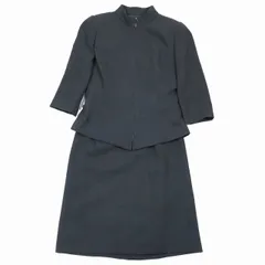 ハナエモリ HANAE MORI スーツ セットアップ ジップアップジャケット ノースリーブ ワンピース ハーフ丈 9A3 グレー/3 レディースのサムネイル