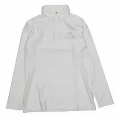 アディダス adidas LONG SLEEVE POLO SHIRT 長袖 ポロシャツ ロゴ プリント カットソー プルオーバー S 白 ホワイト/1 メンズ