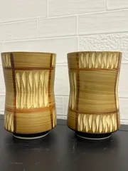 アンティーク湯呑み2個セット