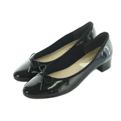 ルタロン Le Talon バレエシューズ チャンキーヒール エナメル 23.5cm 黒 ブラック /MI ■OS