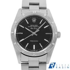 ロレックス エアキング 14010M ブラック バー D番 中古 メンズ