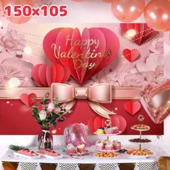 タペストリー バレンタイン 背景布　インテリア　インテリア雑貨　パーティー 壁掛け 模様替え ハート