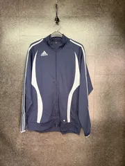 新品✨adidas フットボールジャージ　ネイビーグレー