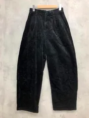 LOWRYS FARM ローリーズファーム LF523049AD コーデュロイワイド パンツ sizeL/黒  ◆■ レディース