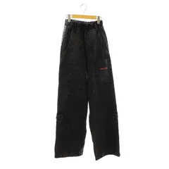 リベラル ユース ミニストリー LIBERAL YOUTH MINISTRY BICOLOR ANTI DENIM PANTS デニムパンツ ジーンズ 切替 ワイド S 黒 青 /MI ■OS