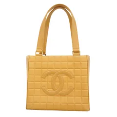 ★SALE【5pd6052】シャネル ハンドバッグ チョコバー ラムスキン ベージュ ゴールド金具【中古】レディース