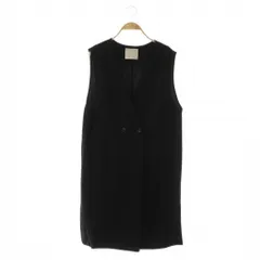 アンフィーロ UNFILO 23SS ジレ ベスト ロング XL ブラック /HK ■OS