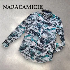 NARACAMICIE 　ナラカミーチェ　波サーフ柄　メンズS  ルーマニア製